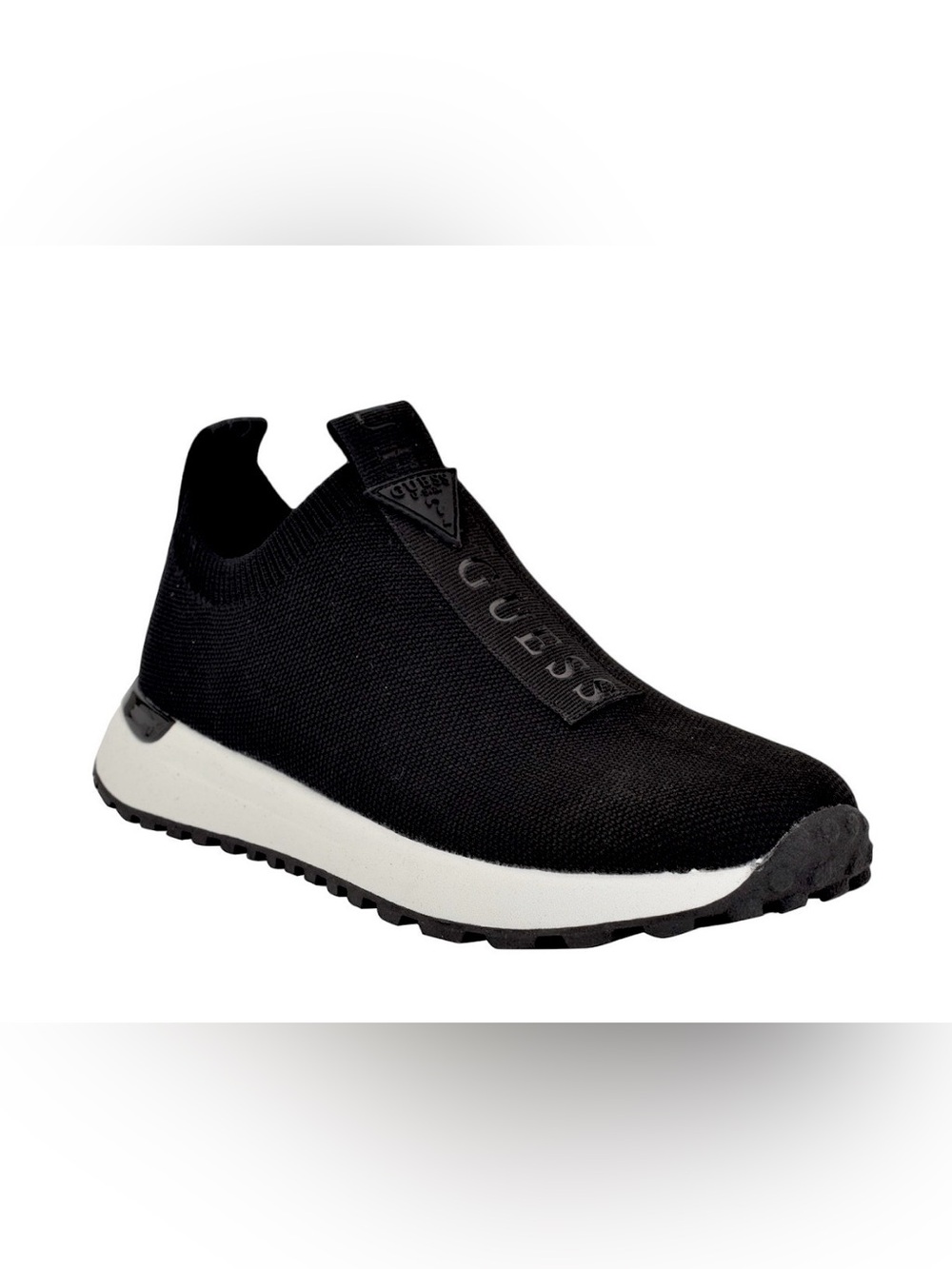 Guess Farroo Knit Slip-On Sneakers Black Size 5.5M
